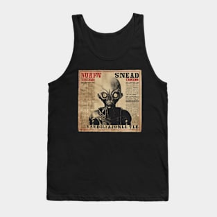 Vintage Japanese Alien UFO | Cool Japanese Sci-Fi Horror #12 Tank Top